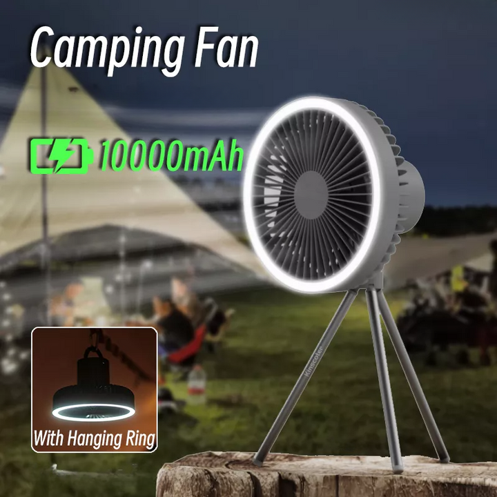 BowLift | Portable Rechargeable Fan with LED and Built in Power Bank