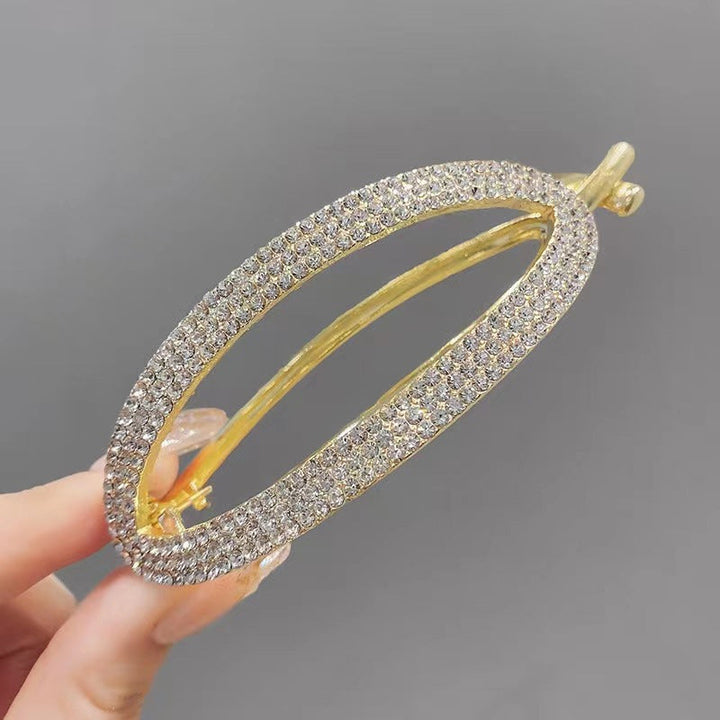 BowLift | Sparkling Curved Minimalist Hair Buckle