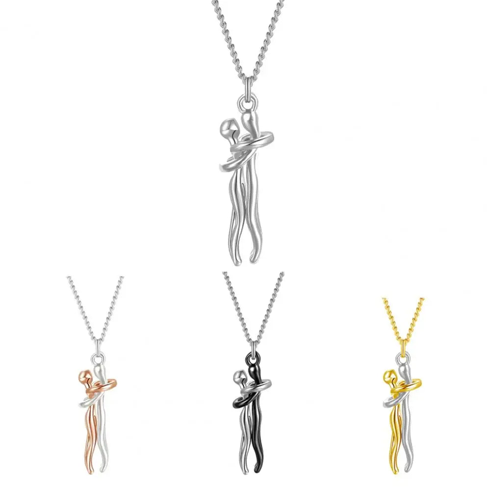 BowLift | Romantic Hugging Necklace Pendant for Couples