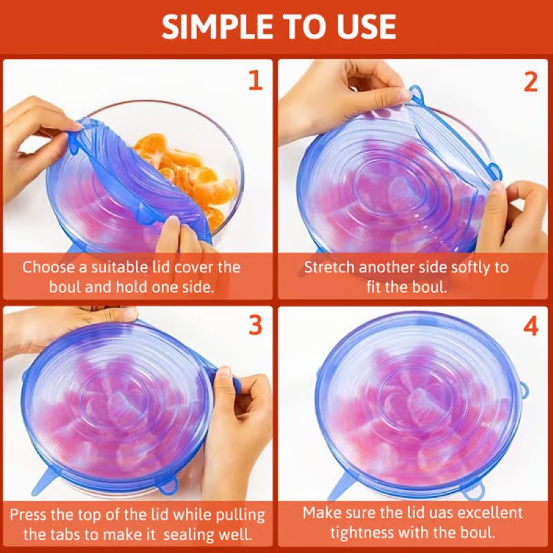 BowLift | Reusable elastic silicone food storage cover