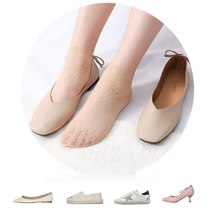 BowLift | Ladies Fashion Lace Socks (6 Pairs)