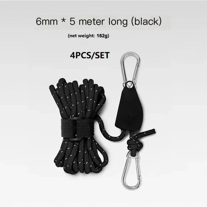 BowLift | Portable Adjustable Fix Tent High Strength Fast Release Pulley Camping Rope
