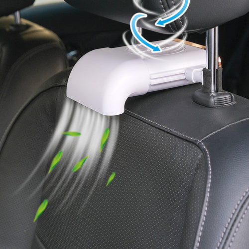 Multi-function Mini Car Back Seat Fan with Adjustable 3 Speeds, Micro USB Power Supply and Easy Installation, Compatible for Most Cars | Bowlift