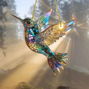 BowLift | Hummingbird Suncatcher Colorful Window Hanging
