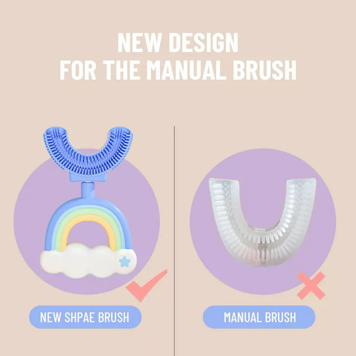 BowLift | Children's Rainbow U-shaped Toothbrush