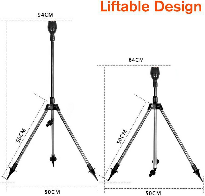 BowLift | Automatic Rotating Garden Sprinkler with Retractable Tripod for the Garden