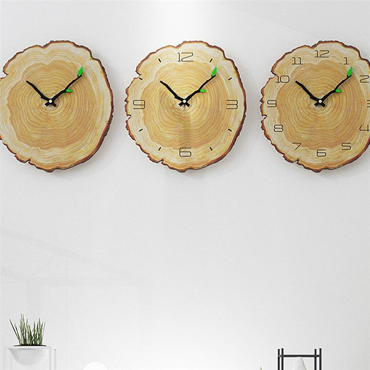 Wooden Annual Rings Wall Clock | Bowlift