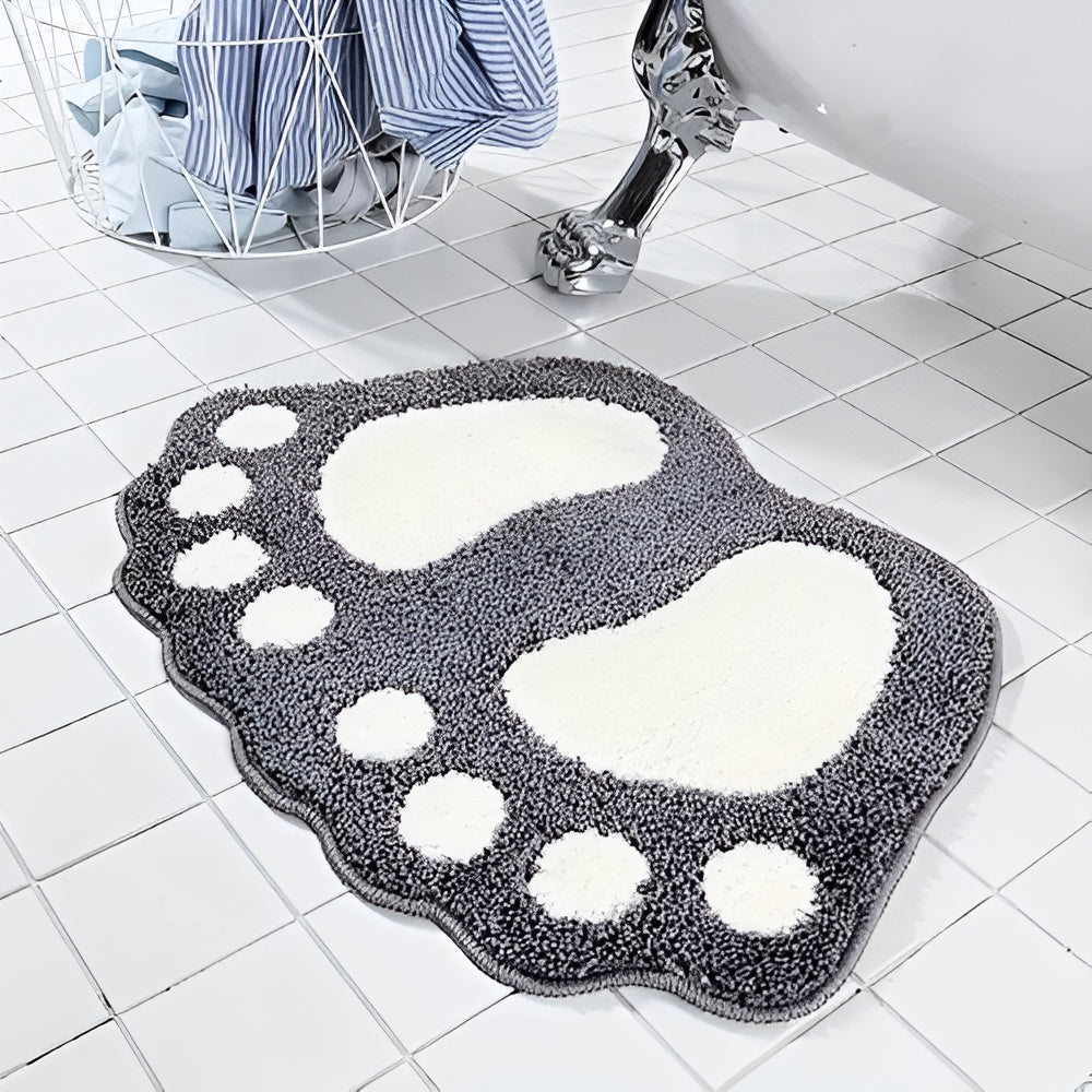 BowLift | Cute Paw Print Bath Mat