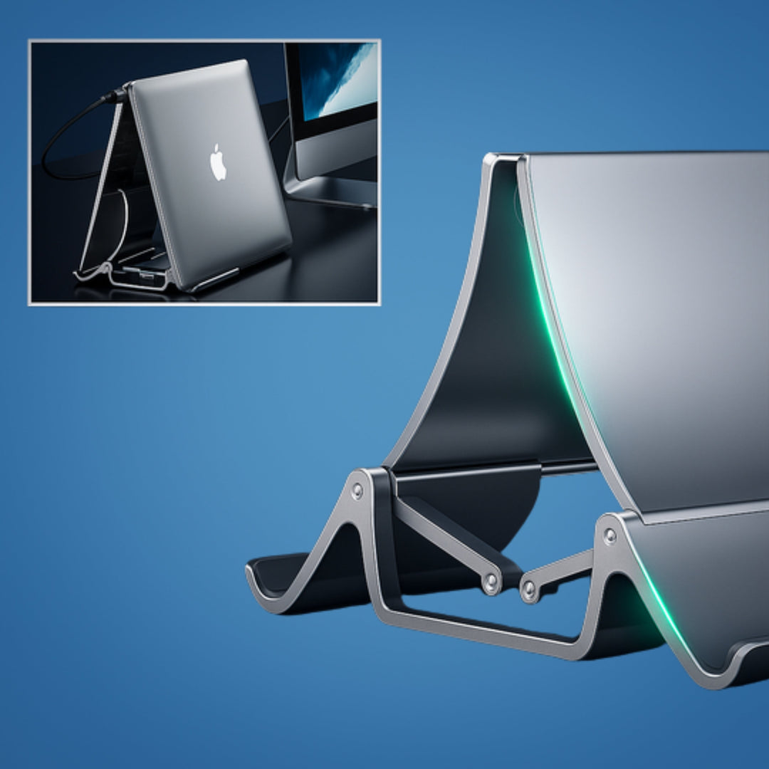 Adjustable Aluminium Design – Space-Saving Cooling Holder for Workstations Bowlift
