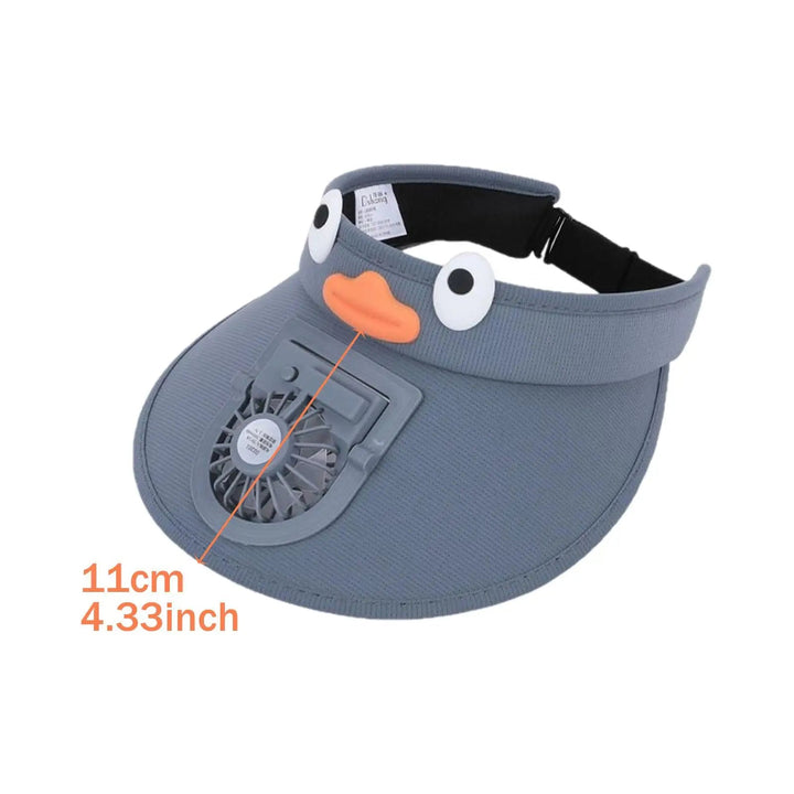 Kids Sun Visor Hat with Cooling Fan Hat | Bowlift