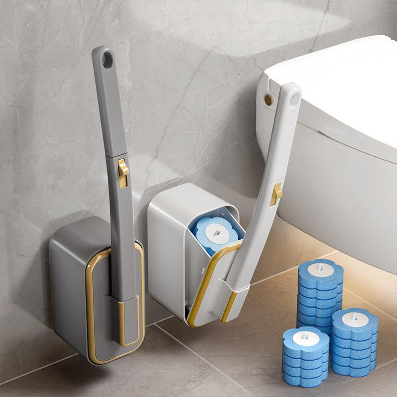 BowLift | Wall-Mounted Toilet Brush Set