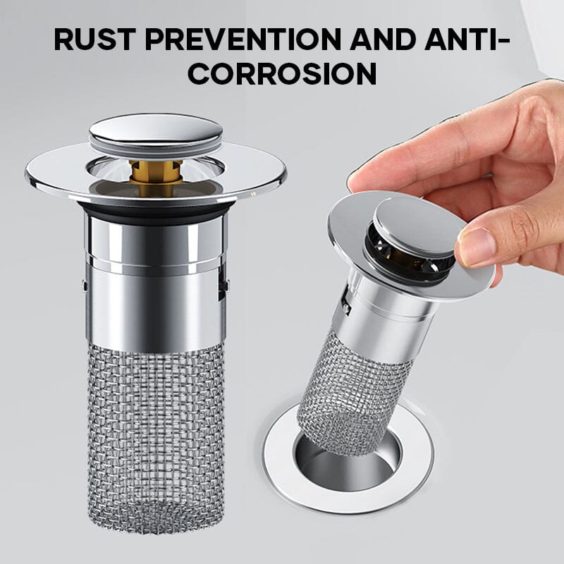 Drain filter stainless steel with pop-up mechanism | Bowlift