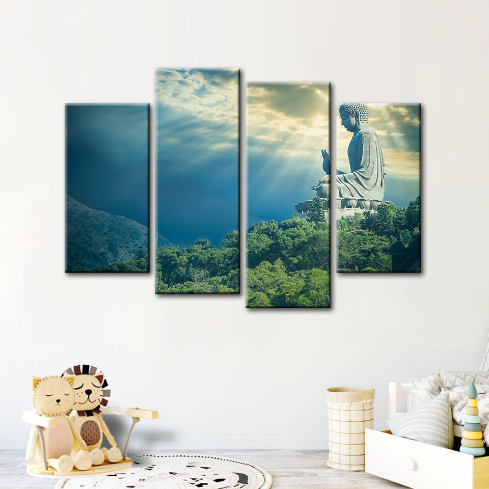 Secret Sky 4 Piece - Canvas Wall Art Painting | Bowlift