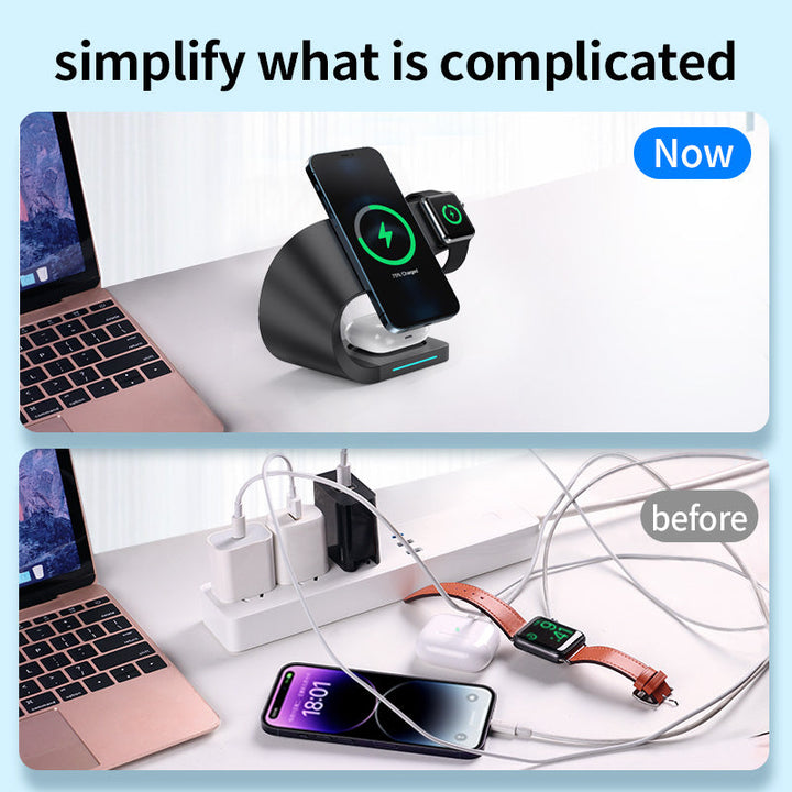 BowLift | Fast Charging Compact iPhone Magnetic Charging Deck