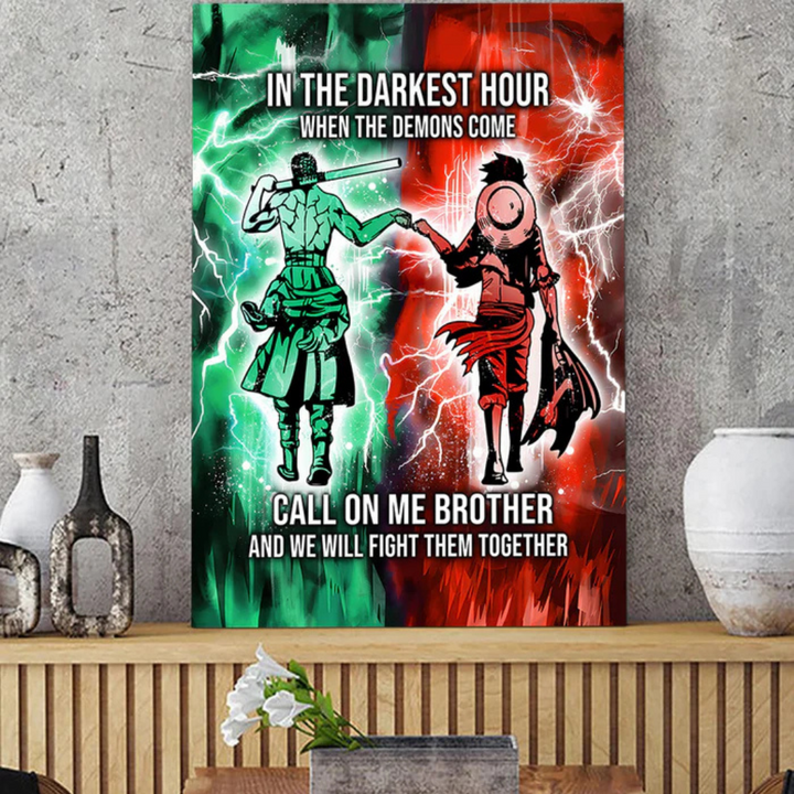 Brotherhood Strength Canvas Wall Art | Bowlift