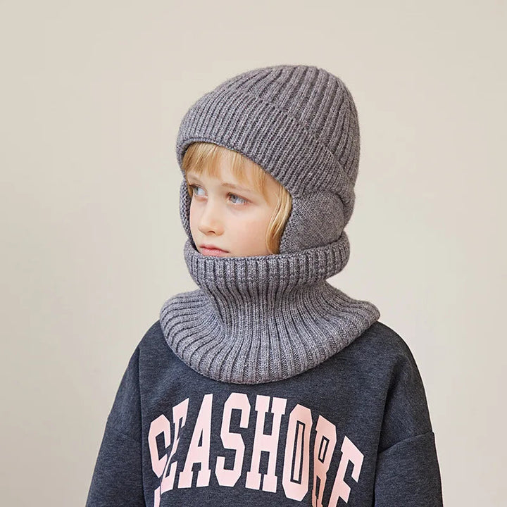 BowLift | Kids Winter Knitted Hat and Scarf Set with Plush Lining
