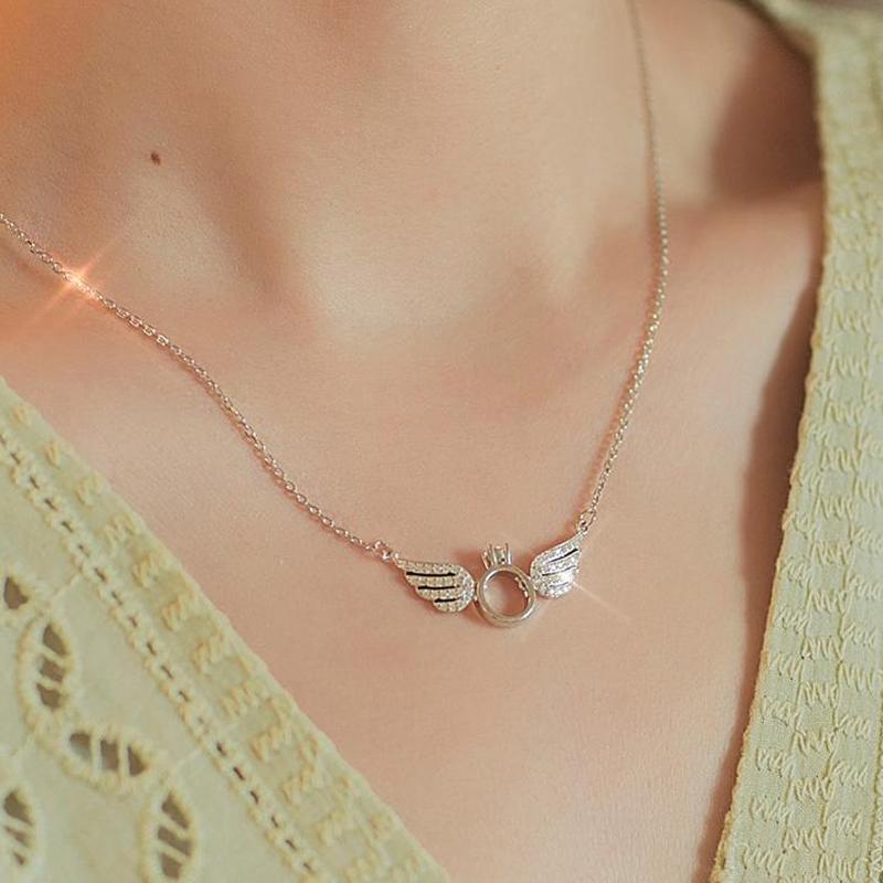 BowLift | Sterling Silver Angel Wing Necklace