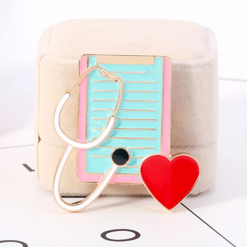 BowLift | Love Heart Stethoscope Mini Brooch