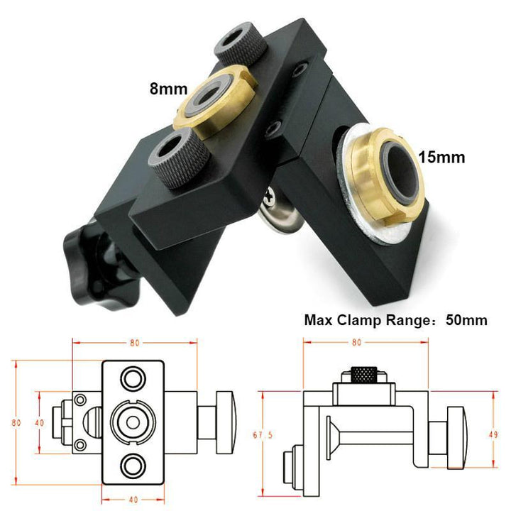 BowLift | 3 in 1 adjustable woodworking drill locator punch tools