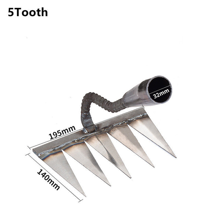 TuinGrijp Carbon Steel Weeding Rake for Garden Maintenance | Bowlift