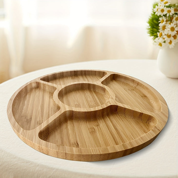 BowLift | SnackAura – Serve snacks stylishly with a durable, eco-friendly bamboo tray