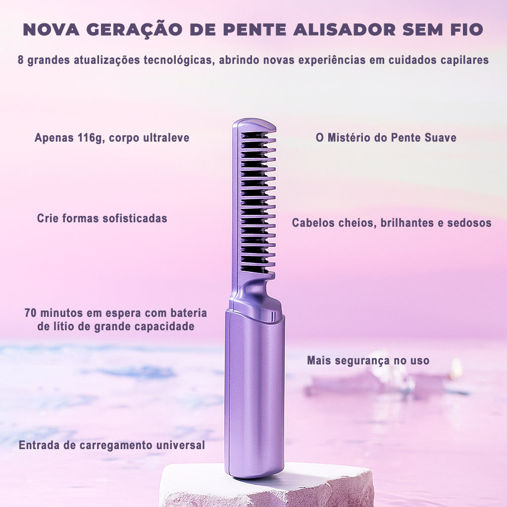 BowLift | Glatzza Mini-Smoothing Brush — Silky smooth dream hair in 60 seconds that captivates all eyes!