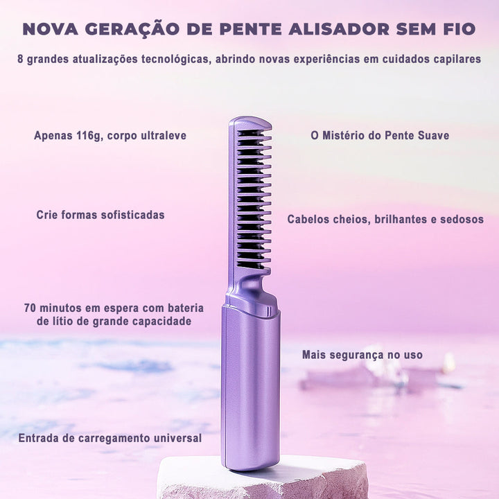 BowLift | Glatzza Mini-Smoothing Brush — Silky smooth dream hair in 60 seconds that captivates all eyes!