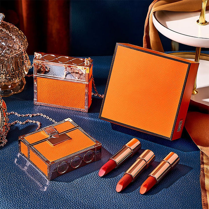 Lipstick Set Velvet Matte with Glamour Chain Handbag | Bowlift