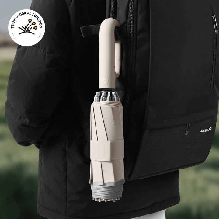 BowLift | Ring buckle umbrella, Reflective Safety Strip, Sturdy Windproof, Travel Portable