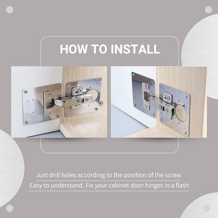 BowLift | HingeSaver Stainless Steel Cabinet Hinge Repair Kit