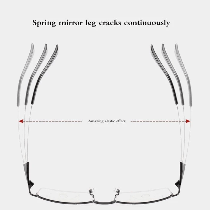 BowLift | Titanium Progressive Distance and Near Range Dual-Use Reading Glasses