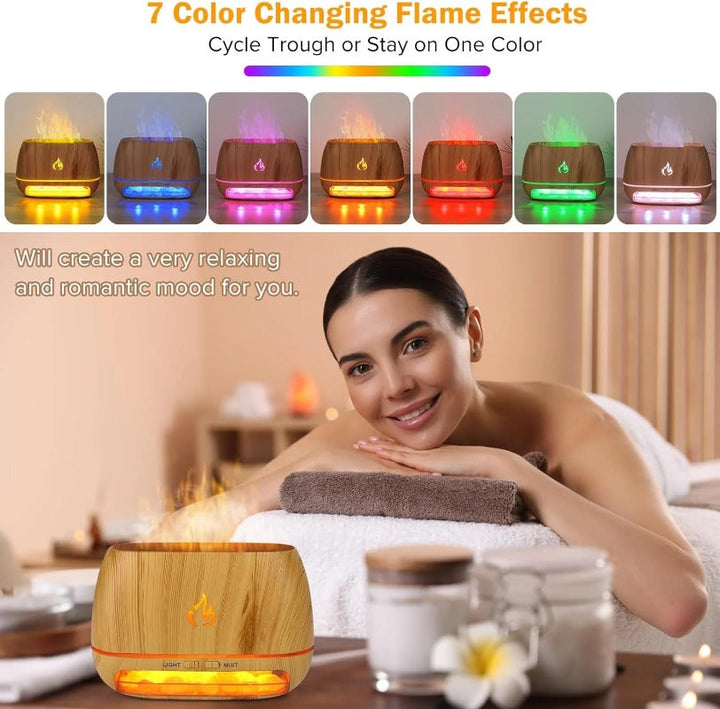 Woyuosn 3-in-1 Himalayan Salt Rock Scent Diffuser Bowlift