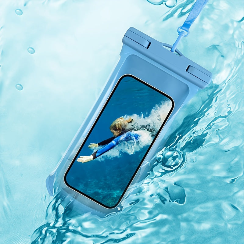 BowLift | Waterproof Phone Case with Neck Strap for Beach and Travel – Durable PVC Smartphone Case for 20-32 cm Devices