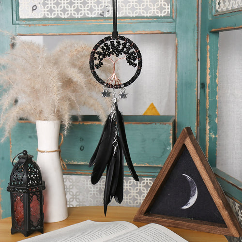 BowLift | Tree of Life Gemstone Dreamcatcher Hanging Jewelry