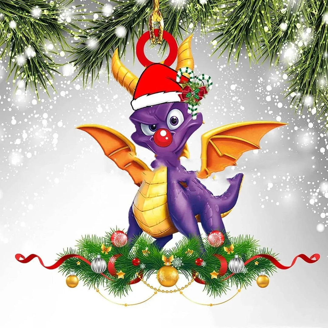 BowLift | Dinosaur Dragon Egg Christmas Decorations Pendant Acrylic