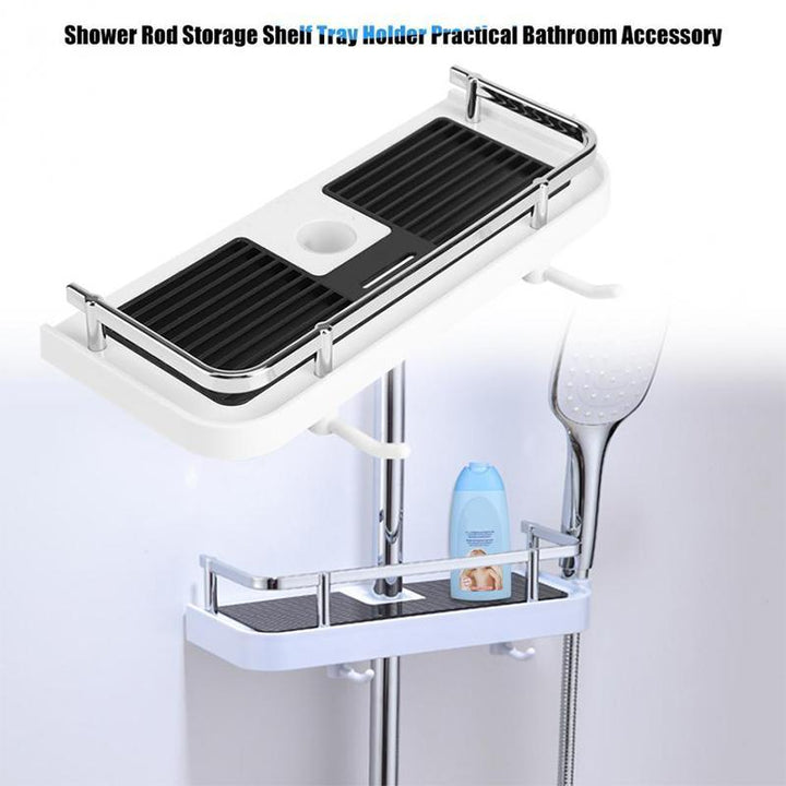 BowLift | Storage rack for shower rack on bathroom rod