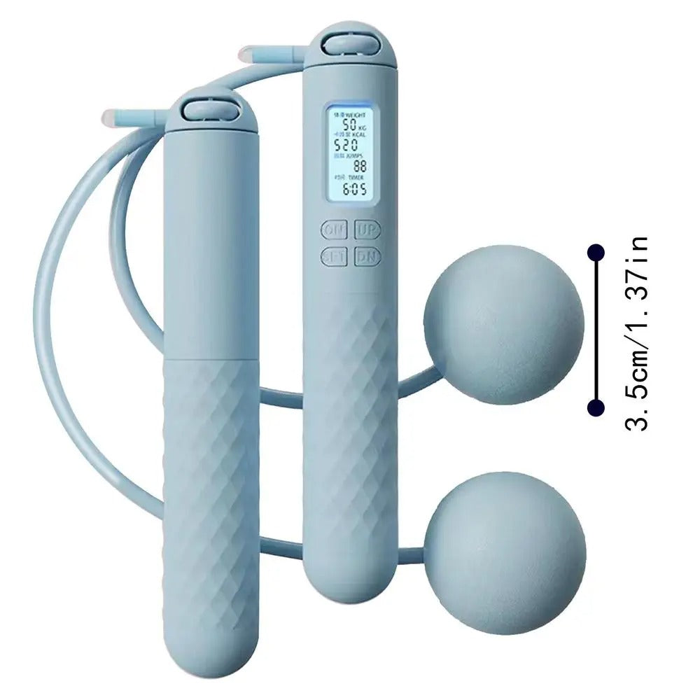 BowLift | Weighted Cordless Jump Rope with Counter | Ergonomic, Tangle-Free Design for Home Workouts and Cardio Training