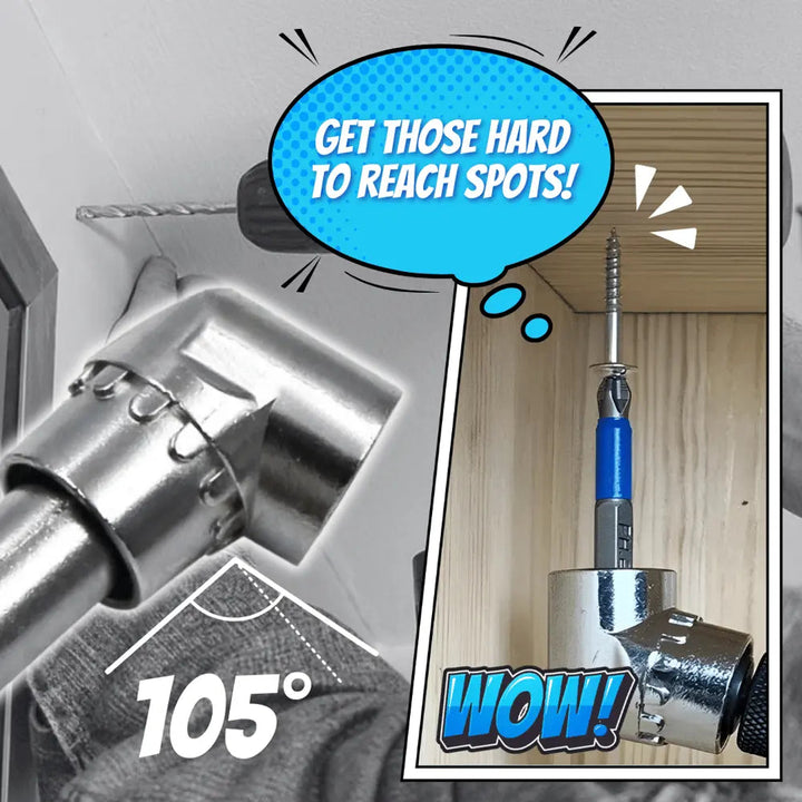BowLift | 105° Angle Drill Adapter with Magnetic Handle Set
