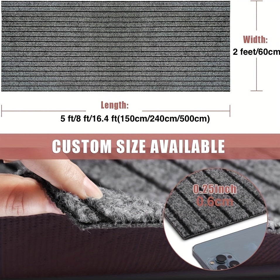 Non-slip Long Runner - WashaBowlifte Carpet with Rubber Backing for Indoor & Outdoor | Perfect for Hall & Balcony | Bowlift