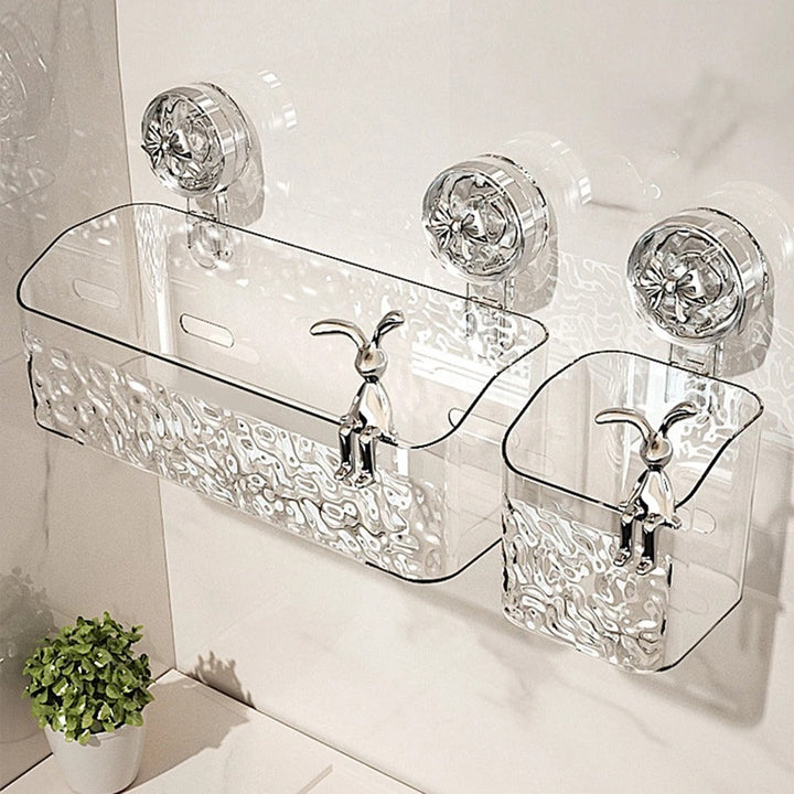 Practical wall shelf | Drill-free storage in the bathroom | Bowlift