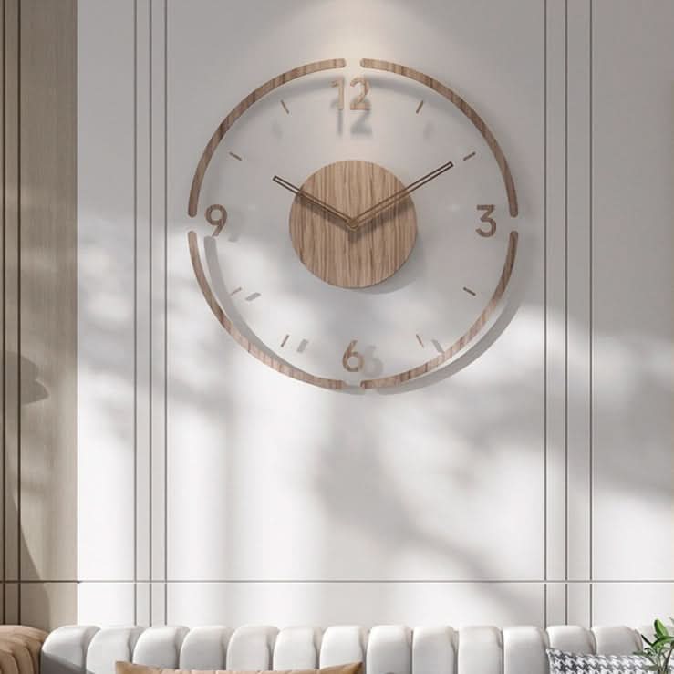 BowLift | Silent Nordic Wood Wall Clock 35 cm