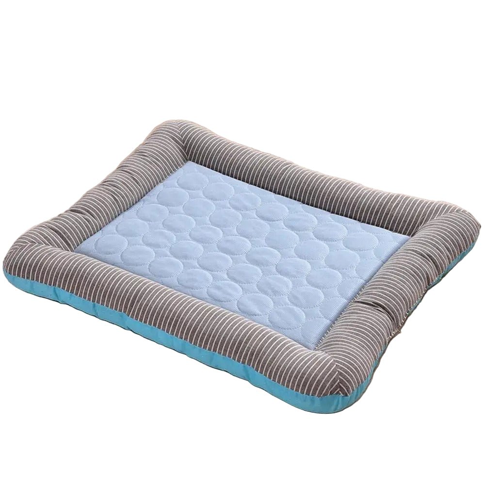 Cooling mat for pets with raised padded edge | Bowlift