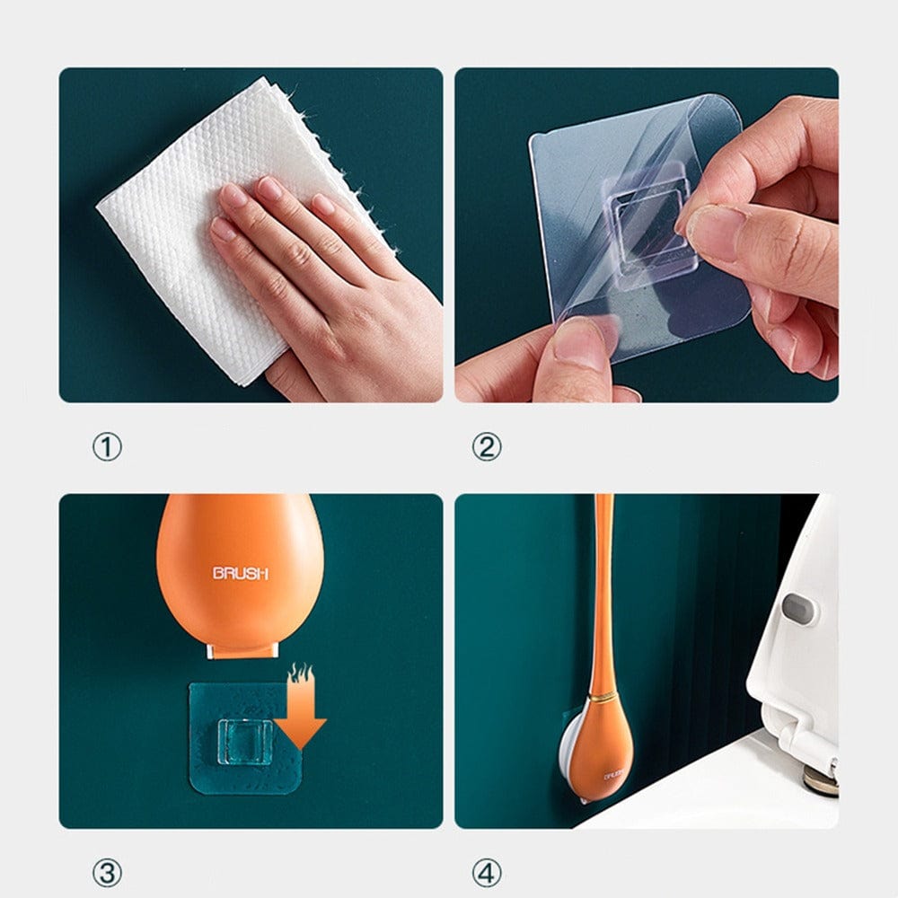 BowLift | Modern flexible silicone toilet brush