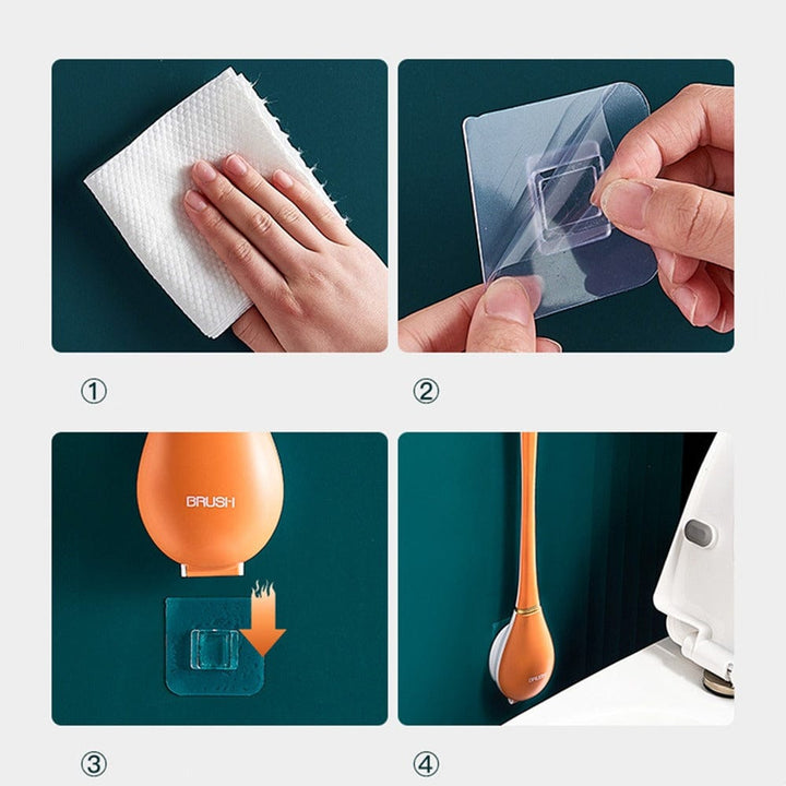 BowLift | Modern flexible silicone toilet brush