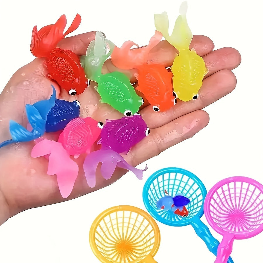 BowLift | Bath Toys Floating Rubber Fish Set 12-Pack