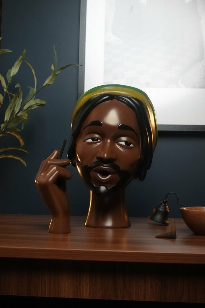 BowLift | Incense Burner Statue | Artistic Resin Design | Backflow Smoke Effect | 7.8 in