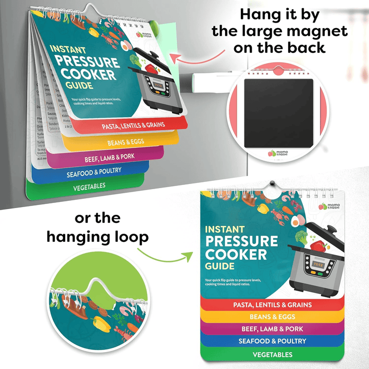 BowLift | Air Fryer Cheat Sheet Magnets Cooking Instructions Booklet