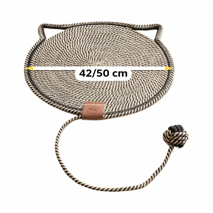 2-in-1 Cat Scratching Carpet & Play Mat Bowlift