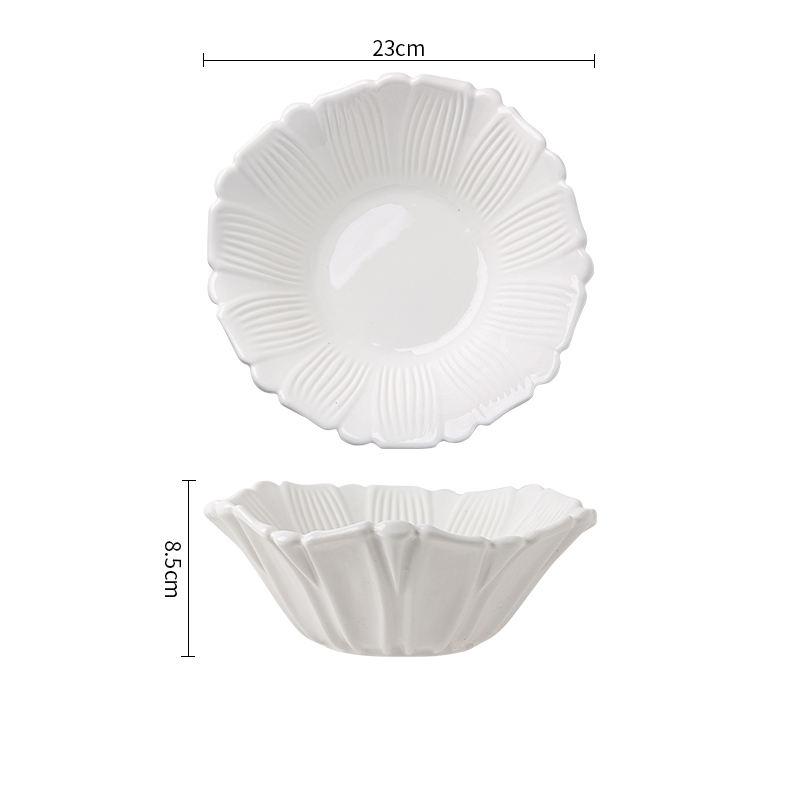 BowLift | Flower Shaped Ceramic Deep Bowl