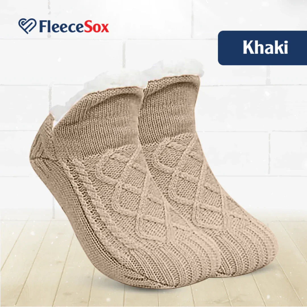 BowLift | Fleece-Lined Non-Slip Thermal Slippers Socks